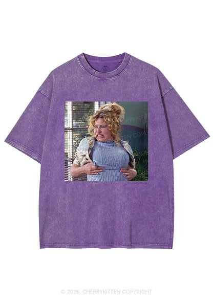 Huge Bxxb Blonde Y2K Shirts Washed Tee Cherrykitten
