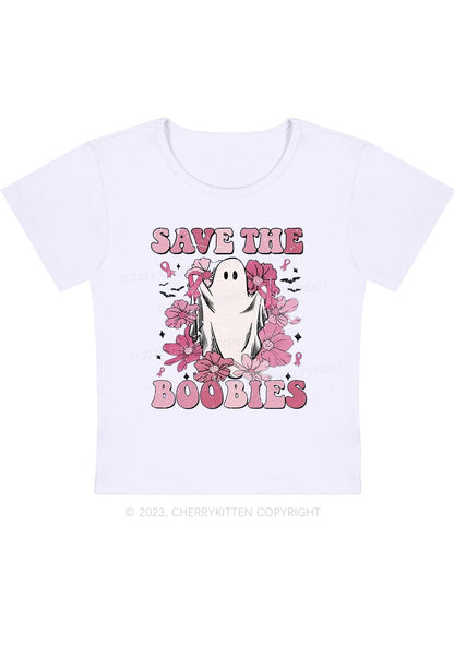 Save The Boobies Halloween Baby Tee Cherrykitten
