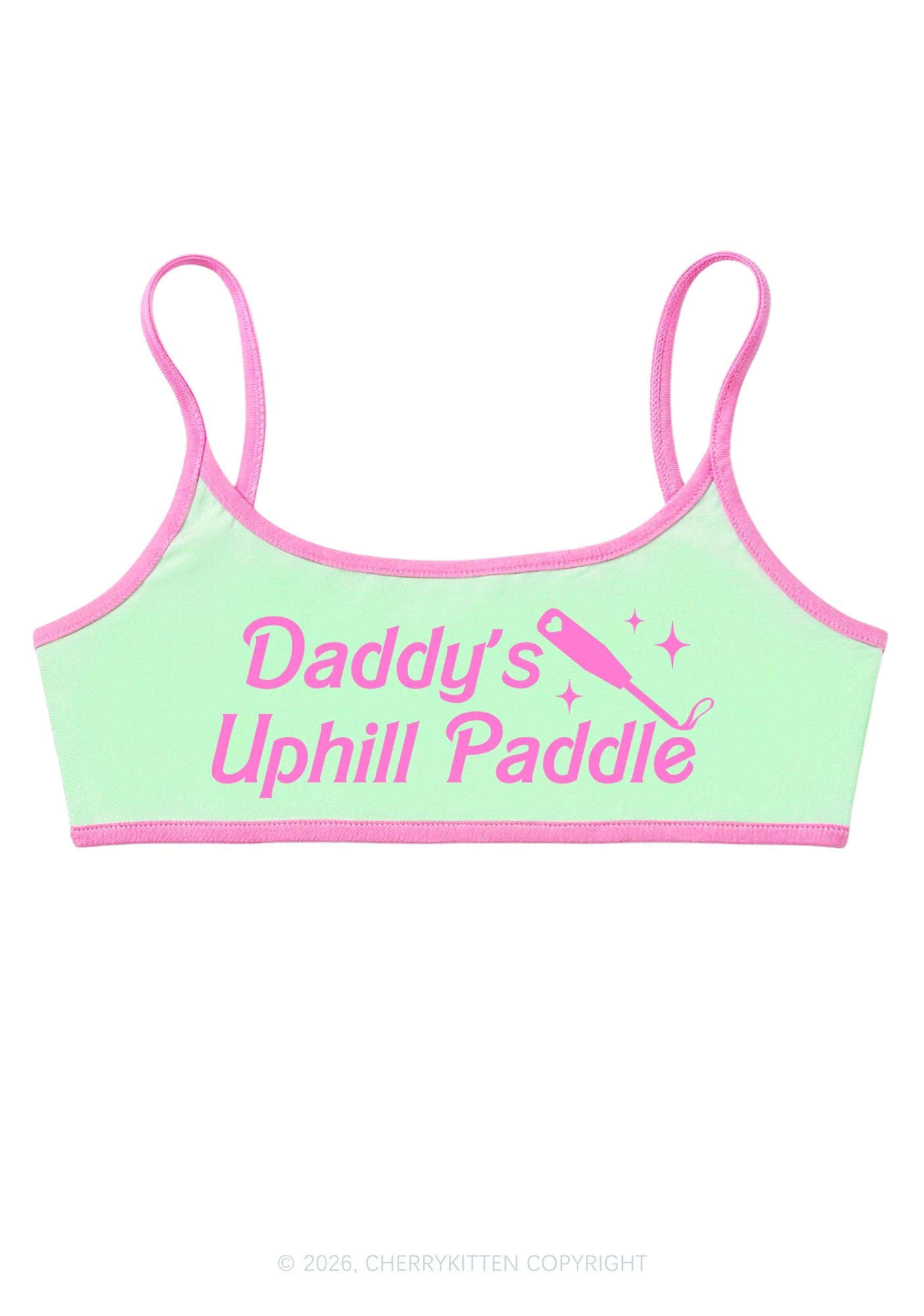 Daddys Uphill Paddle Y2K Super Crop Cami Cherrykitten