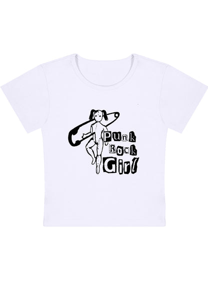 Curvy Punk Rock Girl Baby Tee