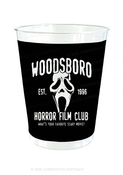 Horror Film Club Y2K Halloween Plastic Cup Cherrykitten