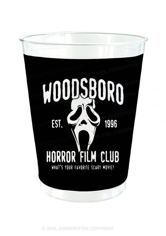 Horror Film Club Y2K Halloween Plastic Cup Cherrykitten
