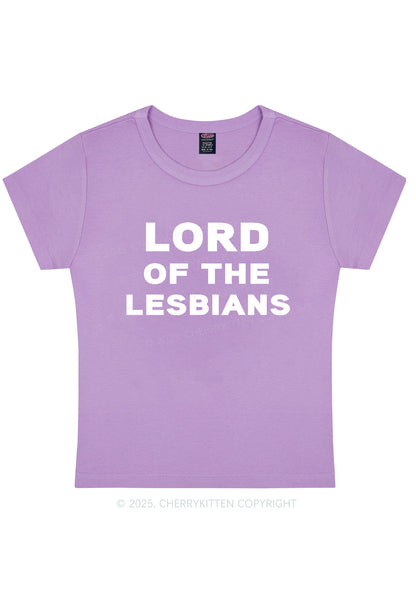 Lord Of The Lesbians Y2K Baby Tee Cherrykitten