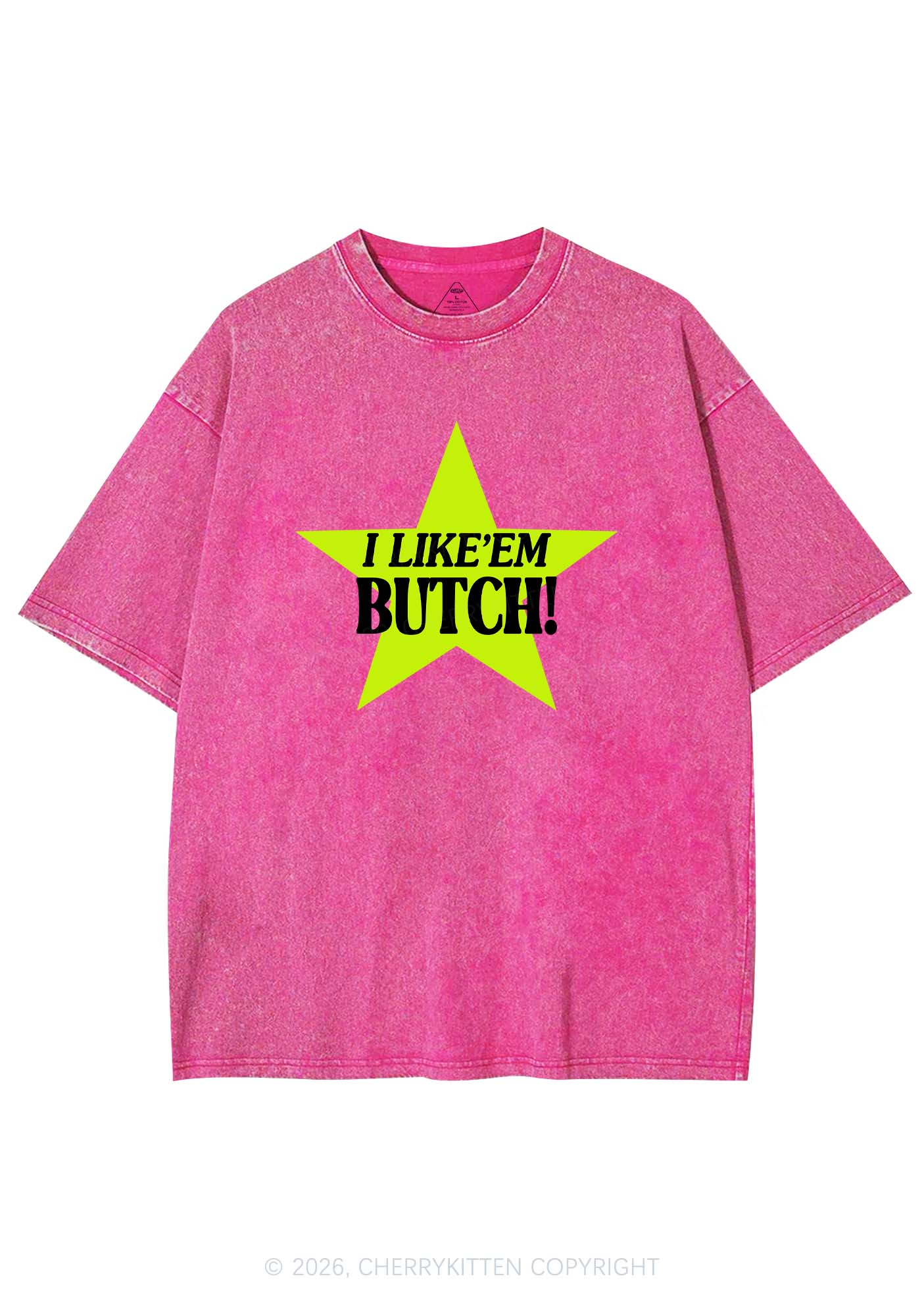 I Like Butch Pride Y2K Shirts Washed Tee Cherrykitten
