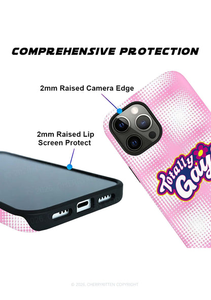 Totally Gay Pride Y2K Phone Case Cherrykitten