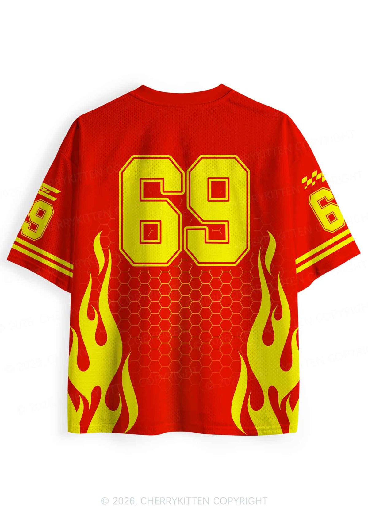 I Feel The Rush Y2K Sport Jersey Shirts Cherrykitten