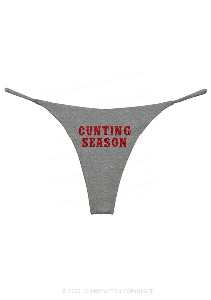 Glitter Cunting Season Y2K Bikini String Thong Cherrykitten