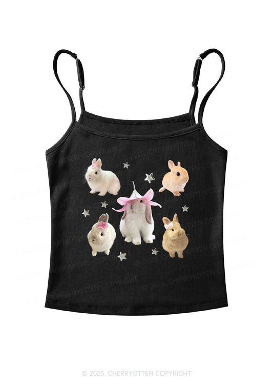 Lovely Rabbits Y2K Spaghetti Strap Cami Cherrykitten