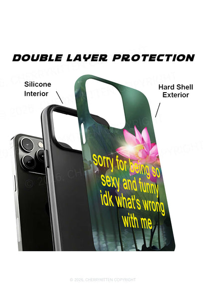 Lotus Sorry For Being So Funny Y2K Phone Case Cherrykitten