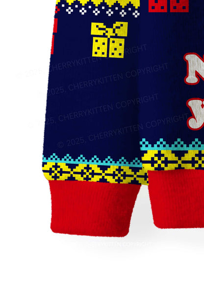 Nothing For You Y2K Christmas Knit Sweatshirt Cherrykitten