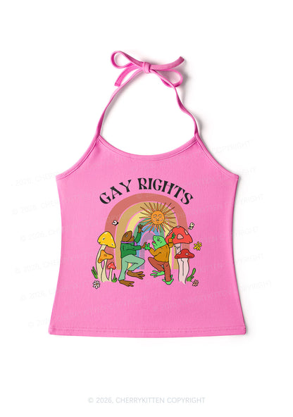 Gay Rights Pride Y2K Halter Neck Cami Cherrykitten