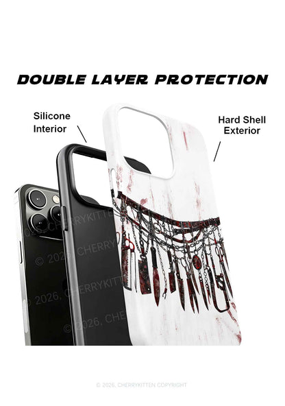 Halloween Bloody Weapon Chains Y2K Phone Case Cherrykitten