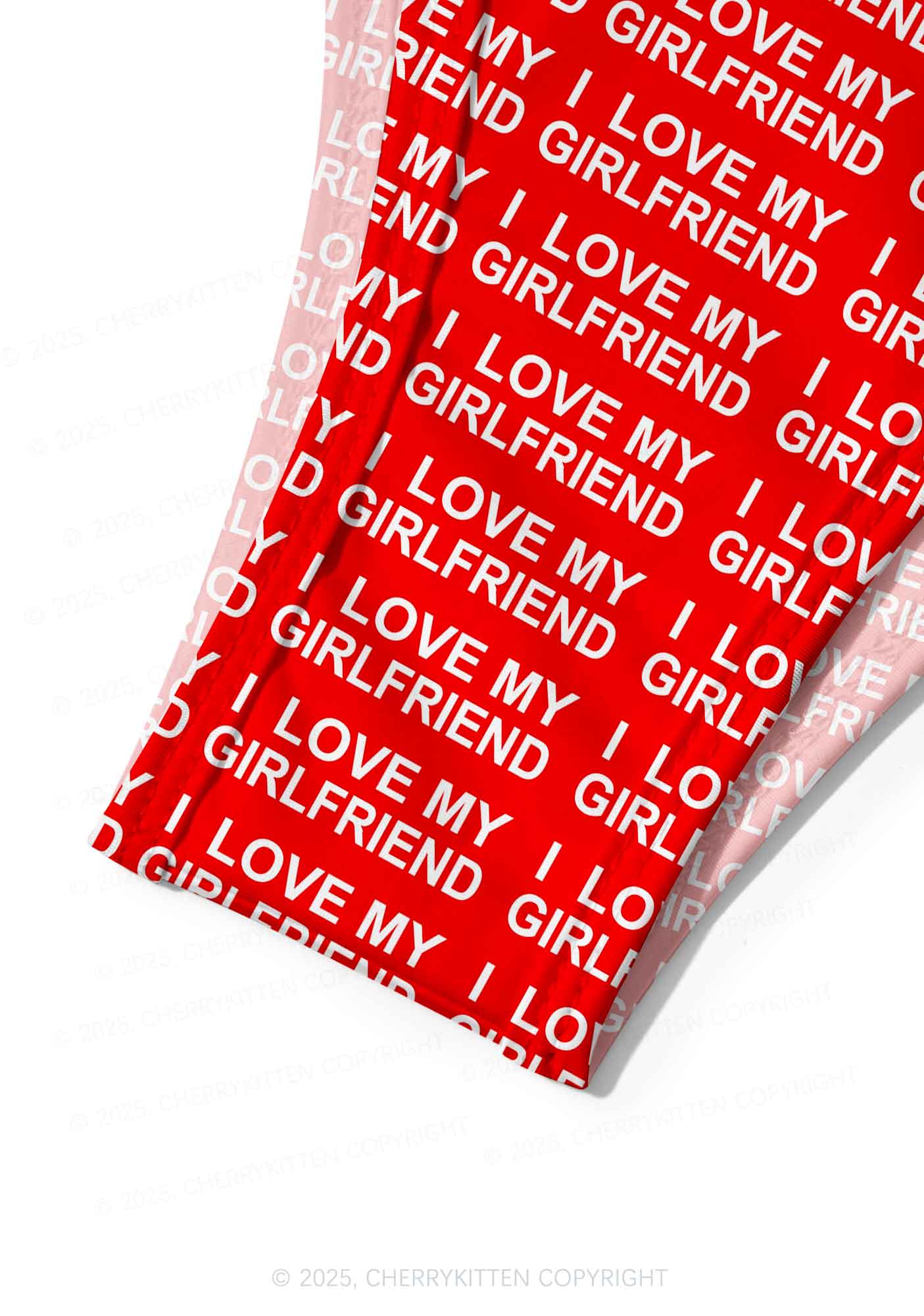 I Love My Girlfriend Y2K Print Bikini Set Cherrykitten