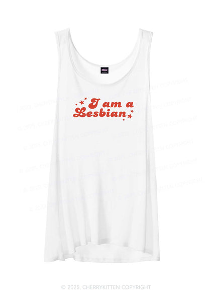 Im Lesbian Pride Y2K Sheer Boyfriend Tank Cherrykitten