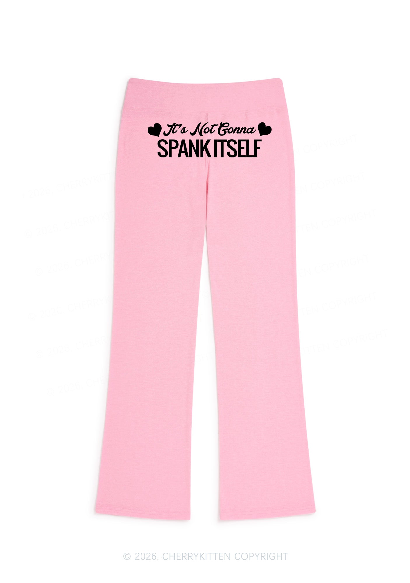 Spank Itself Y2K Low Rise Drawstring Flare Pants Cherrykitten