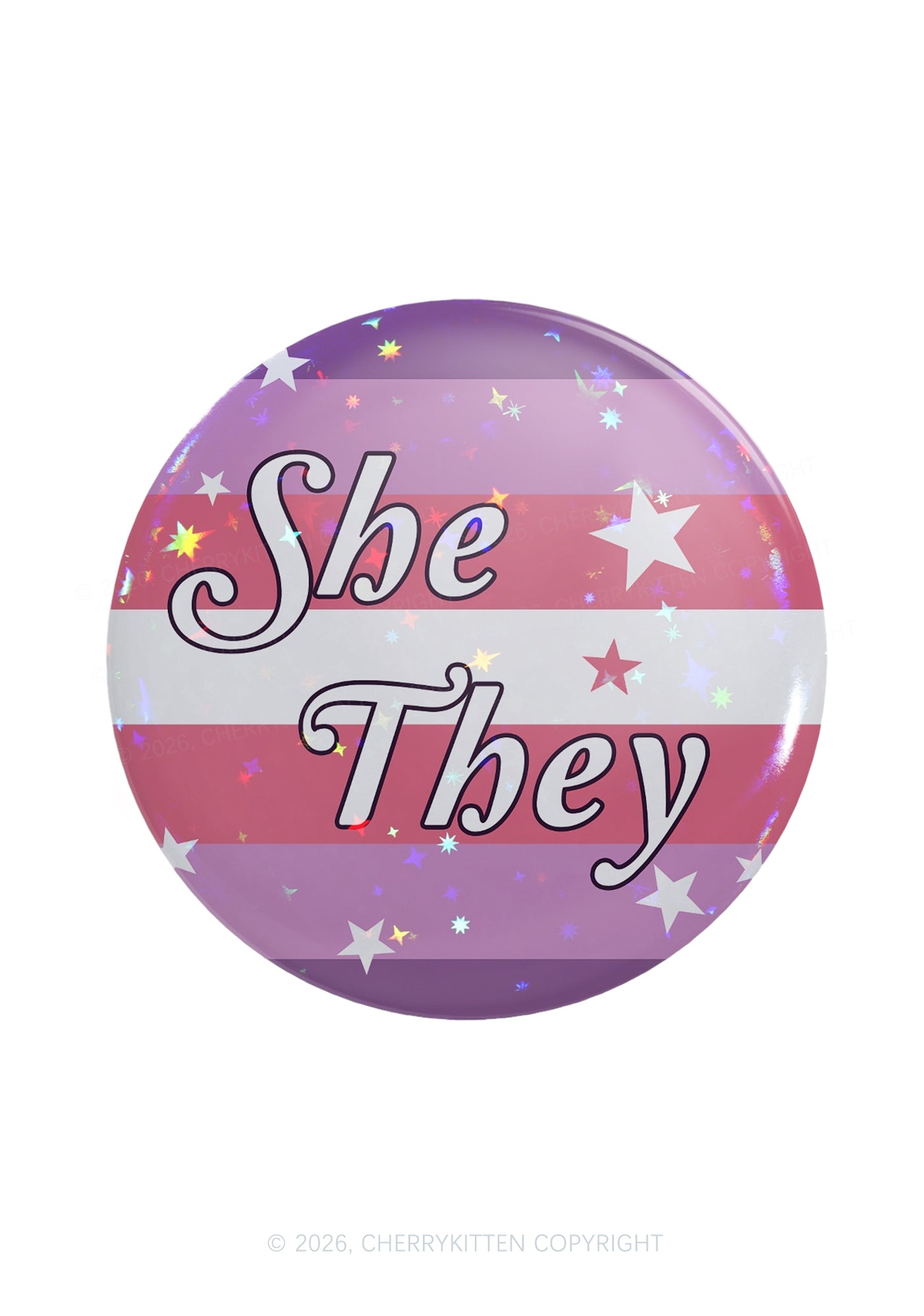 She They Lesbians Flag Pride 1Pc Y2K Pin Badge Cherrykitten
