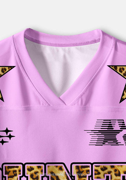 Custom Pink Cxxt Leopard Y2K Crop Sport Jersey Shirts Cherrykitten