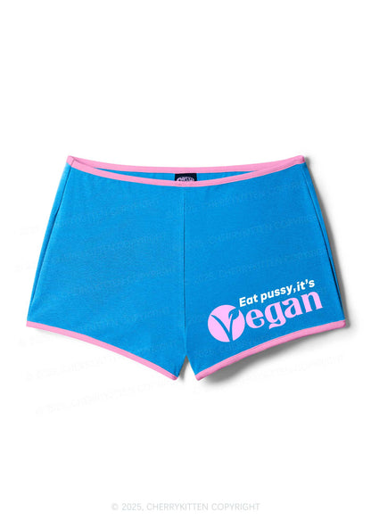 Eat Puxxy Its Vegan Y2K Booty Shorts Cherrykitten