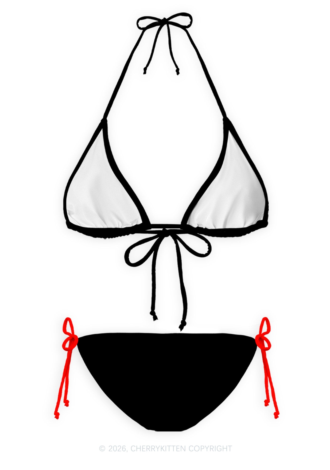 Eat Me Y2K Print Bikini Set Cherrykitten