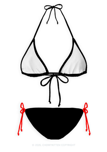 Eat Me Y2K Print Bikini Set Cherrykitten