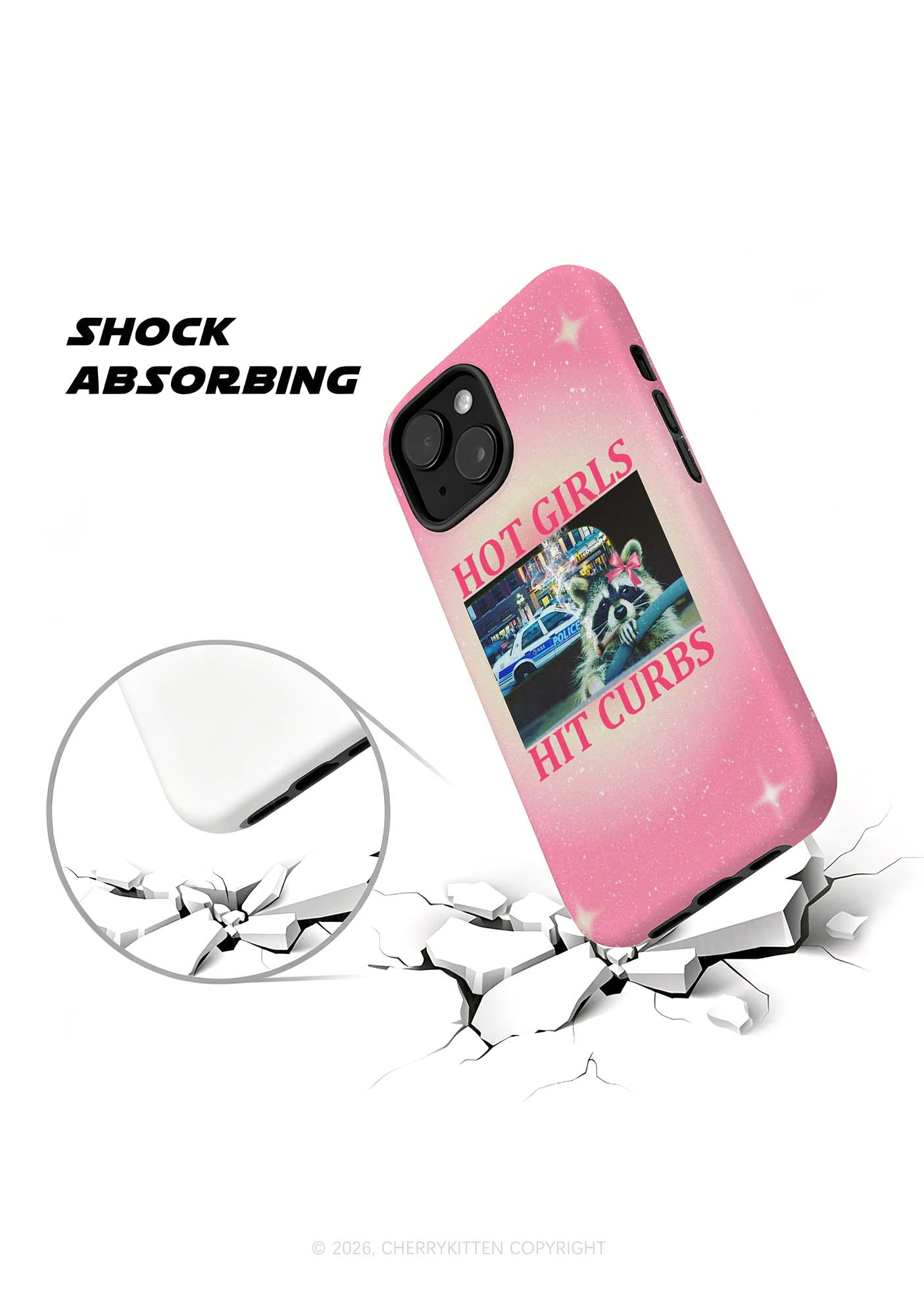 Hot Girls Hit Curbs Y2K Phone Case Cherrykitten