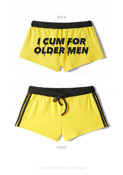 Come For Older Men Y2K Drawstring Mini Shorts Cherrykitten