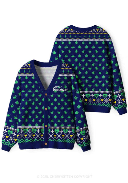 Special Cola Y2K Christmas Cardigan Knit Sweatshirt Cherrykitten