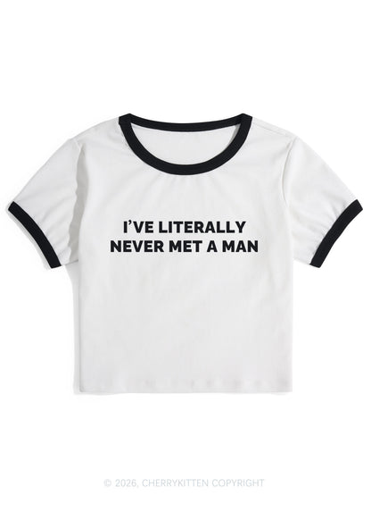 Never Met A Man Y2K Ringer Tee Cherrykitten