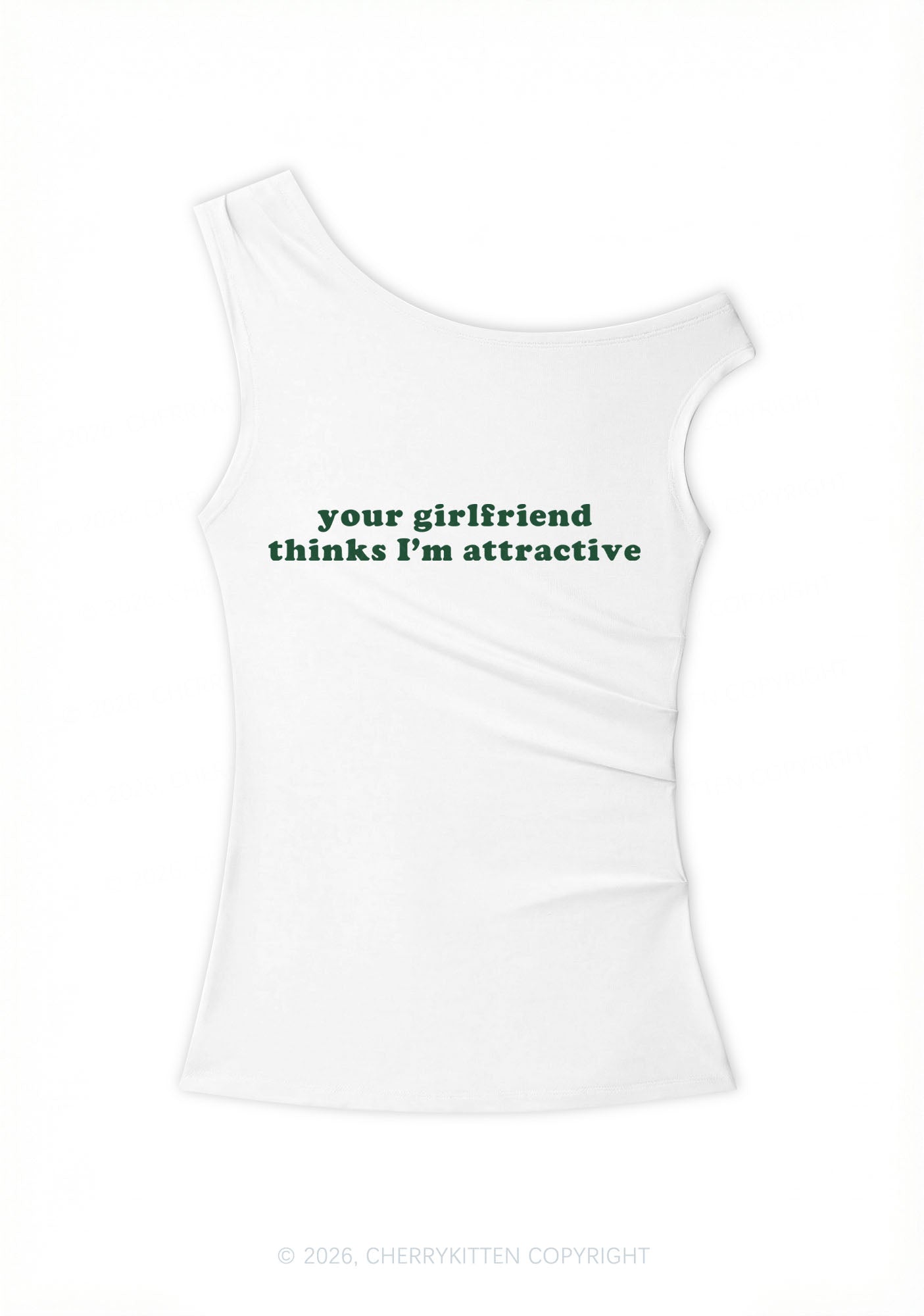 Im Attractive Pride Y2K Off Shoulder Tank Top Cherrykitten