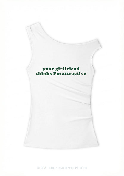Im Attractive Pride Y2K Off Shoulder Tank Top Cherrykitten
