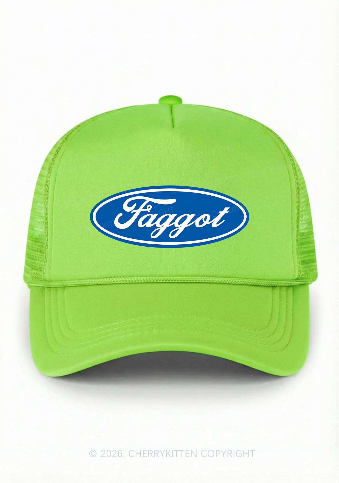 Faggot Pride Y2K Trucker Hat Cherrykitten