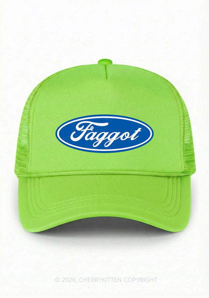 Faggot Pride Y2K Trucker Hat Cherrykitten