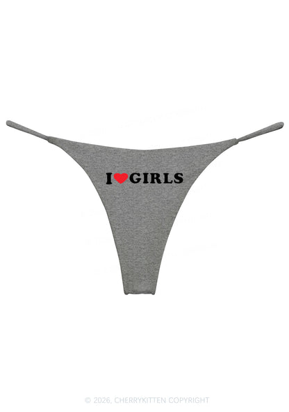 I Love Girls Pride Y2K Bikini String Thong Cherrykitten