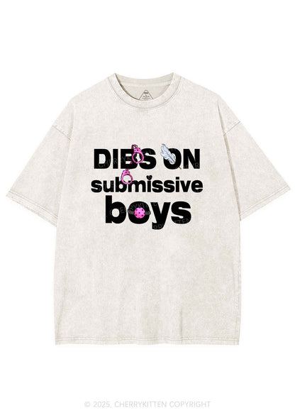 Dibs On S Boys Y2K Shirts Washed Tee Cherrykitten