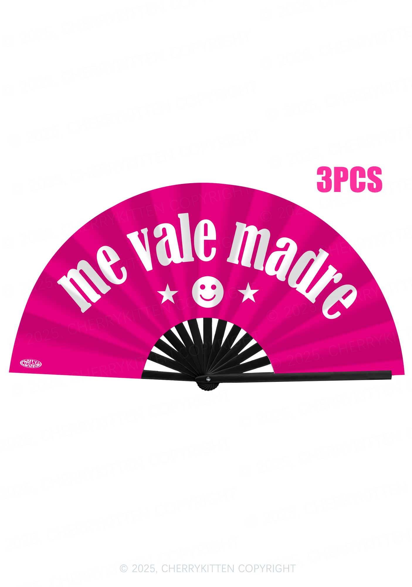 Me Vale Madre Y2K Rave Hand Fan Cherrykitten