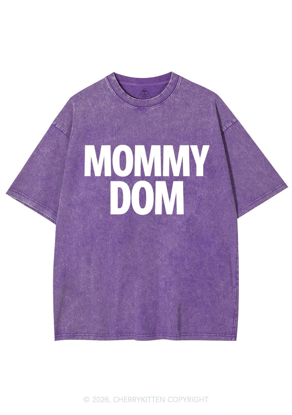 Mommy Dom Y2K Shirts Washed Tee Cherrykitten