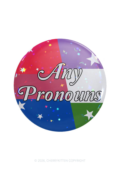 Any Pronouns 1Pc Y2K Pin Badge Cherrykitten