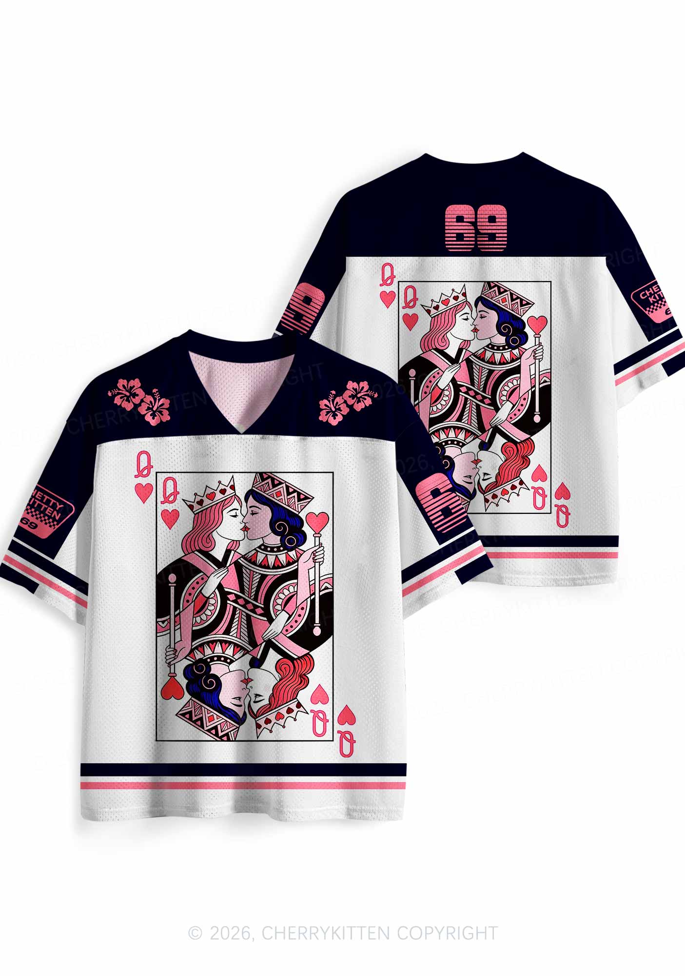 Queens Kissing Pride Y2K Sport Jersey Shirts Cherrykitten