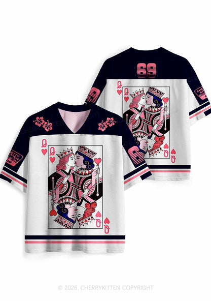 Queens Kissing Pride Y2K Sport Jersey Shirts Cherrykitten