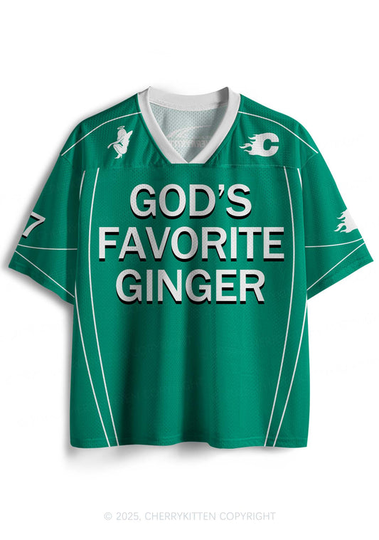 Custom Gods Favorite Ginger Y2K Sport Jersey Shirts Cherrykitten