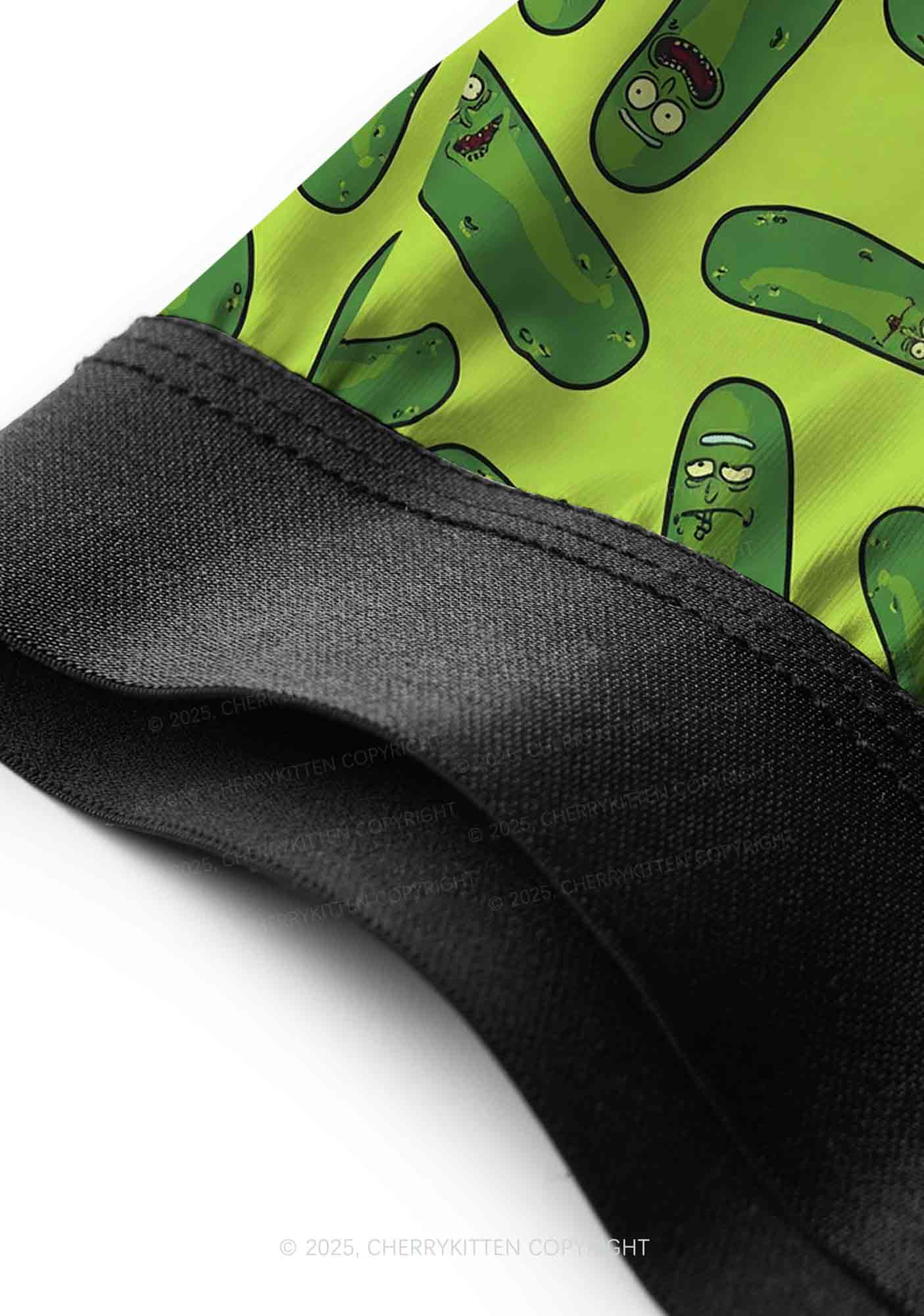 Green Pickles Y2K Print Men Boxer Briefs Cherrykitten