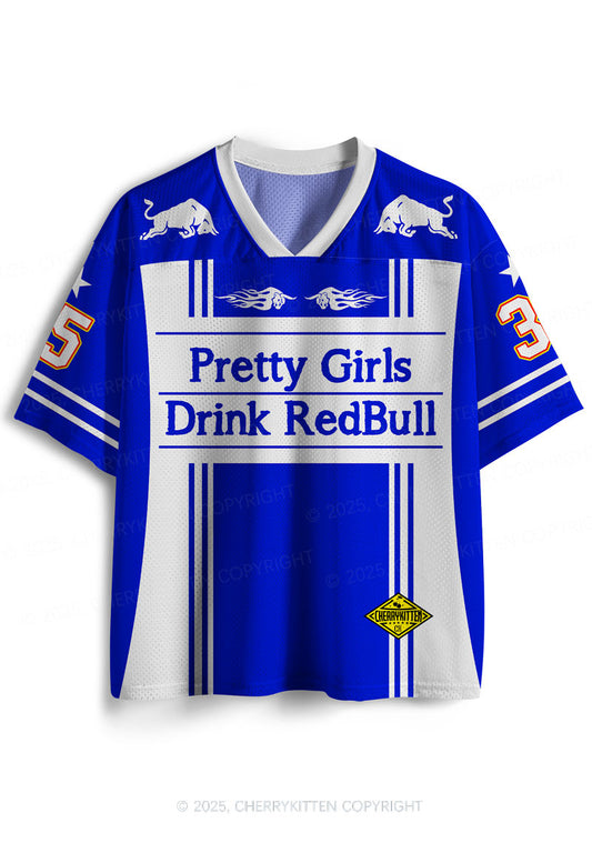 Custom Girls Drink Redbull Y2K Sport Jersey Shirts Cherrykitten