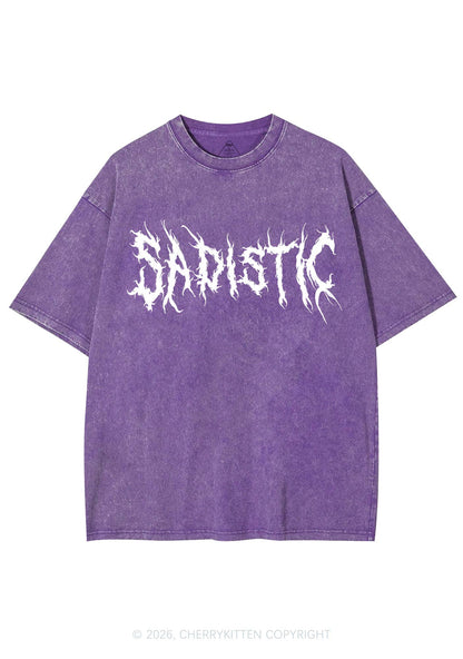 Sapistic Skull Y2K Shirts Washed Tee Cherrykitten