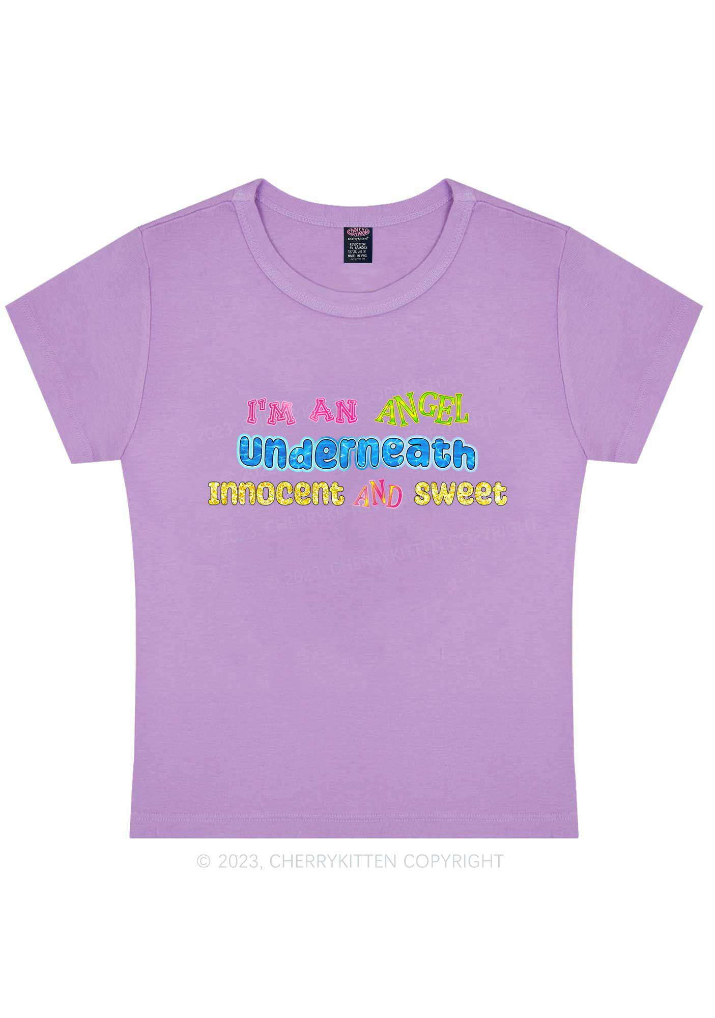 Curvy Innocent Sweet Angel Y2K Baby Tee Cherrykitten