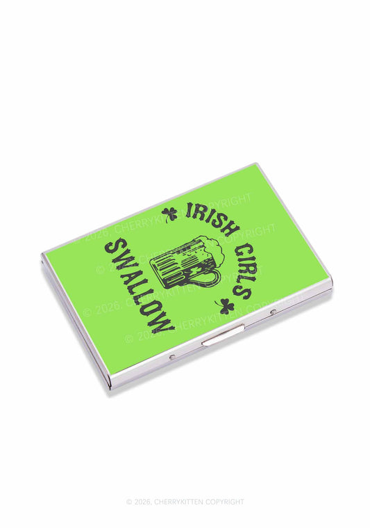 Irish Girls Swallow St Patricks Y2K Mirror Cigarette Case Cherrykitten