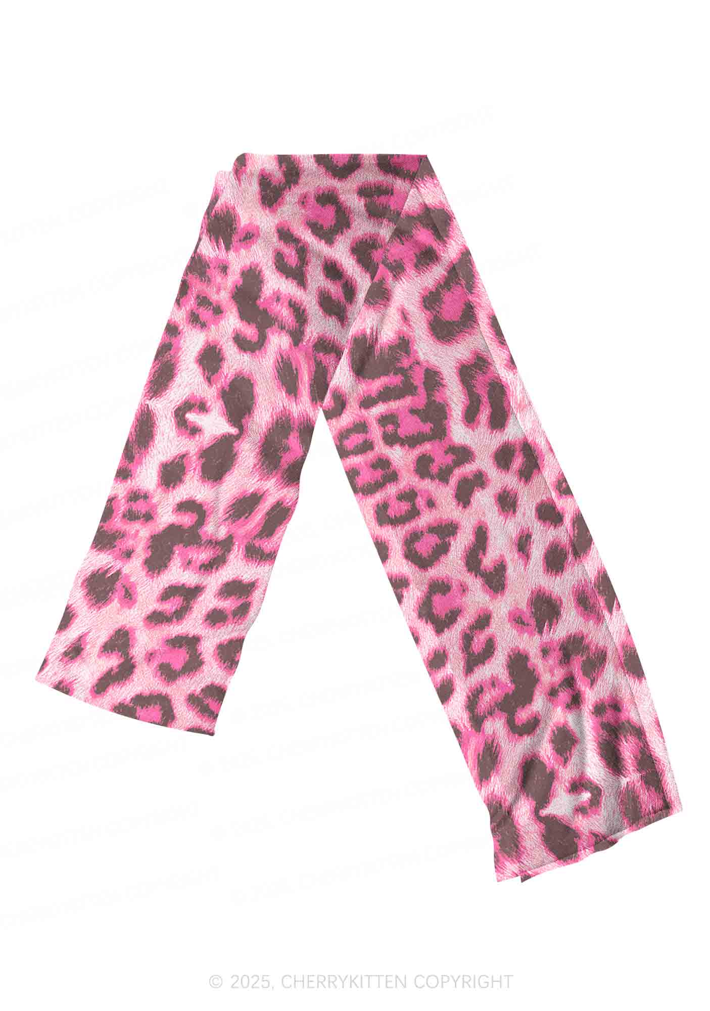 Pink Leopard Y2K Mesh Slip Dress Cherrykitten