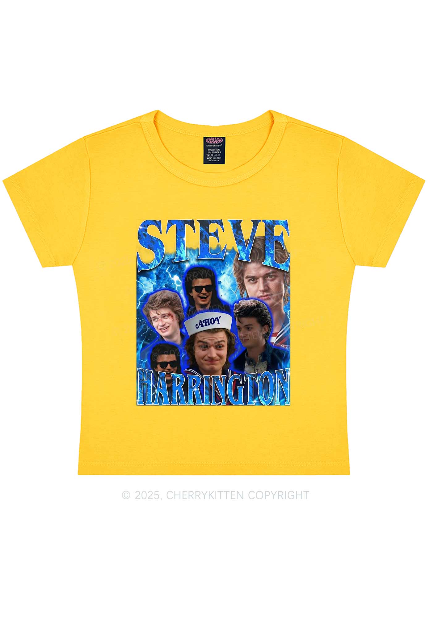 SH Blue Blaze Y2K Baby Tee Cherrykitten