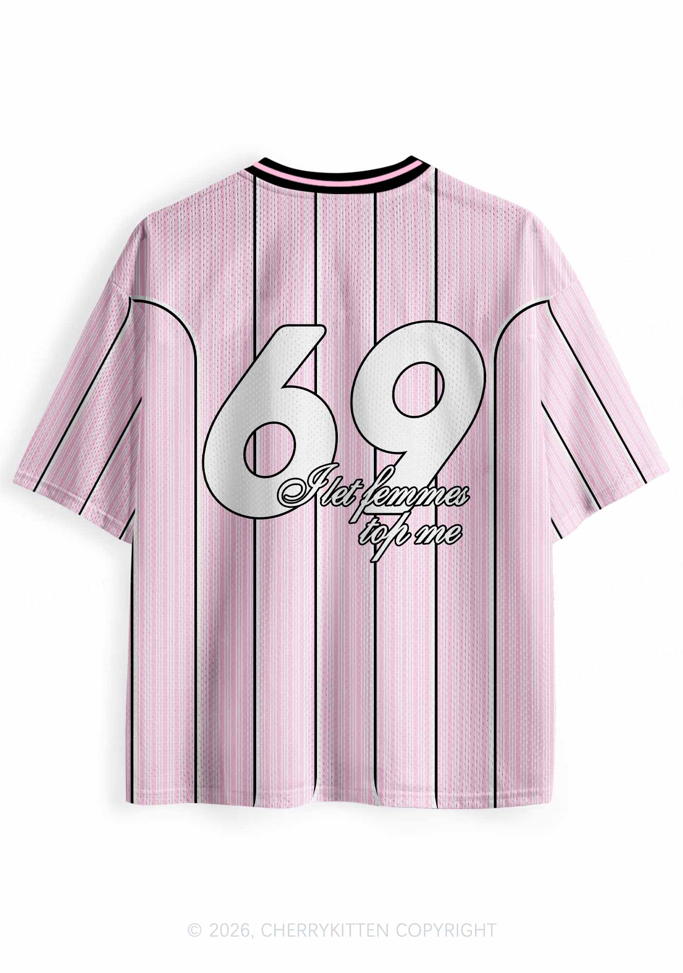 I Let Femmes Top Me Pride Y2K Sport Jersey Shirts Cherrykitten