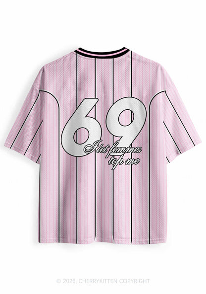 I Let Femmes Top Me Pride Y2K Sport Jersey Shirts Cherrykitten