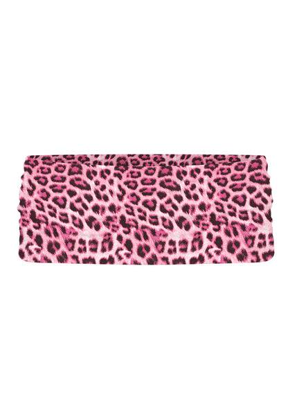 Pink Leopard Y2K Print Foldover Waistband Cherrykitten